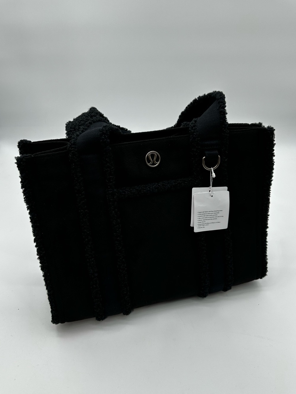 Lululemon Faux Sterling Black Large Boxy Tote NWT